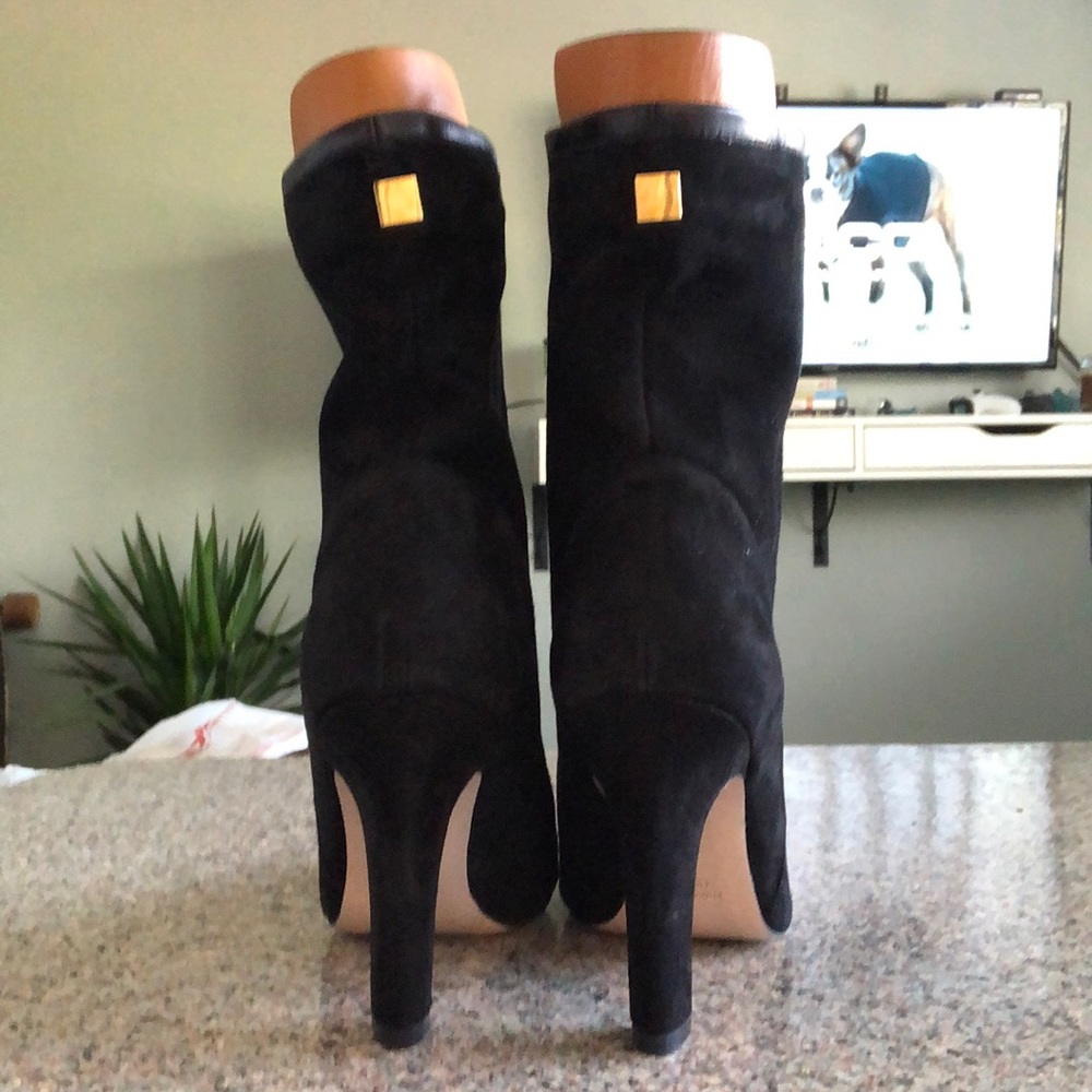 Stuart Weitzman Black suede booties black new